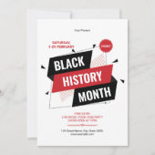 Invitation Black History Month Flyer Template (Devant)
