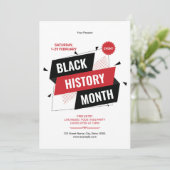 Invitation Black History Month Flyer Template (Debout devant)