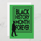 Invitation Black History Month Forever (Devant / Derrière)