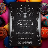 Invitation Black Hookah Party