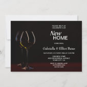 Invitation Black House Wine Glass Party (Devant)
