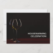 Invitation Black House Wine Glass Party (Dos)