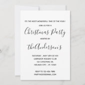 Invitation Black Lab Christmas - Chien mignon Chien Chien Chi (Dos)