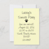 Invitation Black Labrador and Ice Cream Sundae (Dos)