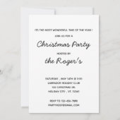 Invitation Black Labrador Mistletoe mignon Chien Chien Chien  (Dos)