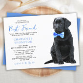 Invitation Black Labrador Retriever Baby shower mignon simple