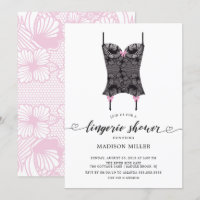 Black Lace Corset Bridal Lingerie Douche