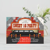 Invitation Black Limo Movie Star Sweet 16 Party (Debout devant)
