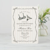 Invitation Black Lingerie Lace Bachelortie (Debout devant)