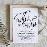 Invitation Black M. et Mme Rustic Mariage de calligraphie<br><div class="desc">Bienvenue aux invités de votre événement avec ce faire-part de mariage personnalisable. Il présente une calligraphie rustique et une typographie simple. Personnalisez ce faire-part de mariage noir et blanc en ajoutant les détails de votre mariage. Ce faire-part de mariage de script est parfait pour n'importe quel thème ou saison mariage....</div>