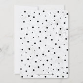 Invitation Black & Marble | Fête d'anniversaire surprise mode (Dos)