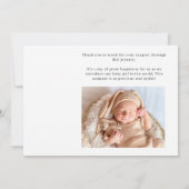 Invitation Black Modern Simple Script Baby Announcement (Dos)