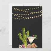 Invitation Black Neon Mexican Feliz Navidad Holiday Fiesta (Dos)