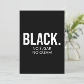 Invitation Black No Suger No Cream Black Lives Matt (Debout devant)