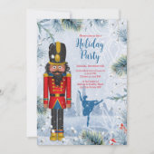 Invitation Black Nutcracker Ballet Noël Fête de Noël (Devant)