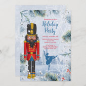 Invitation Black Nutcracker Ballet Noël Fête de Noël (Devant / Derrière)