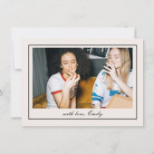 Invitation Black Old Money Will You Be My Bridesmaid Card (Dos)