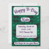 Invitation Black Panthers Happy Birthday (Devant)