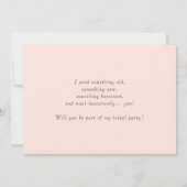 Invitation Black Parisian Bow you will be My Matron of Honor (Dos)