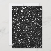 Invitation Black Parties scintillant Silver Glam Anniversaire (Dos)