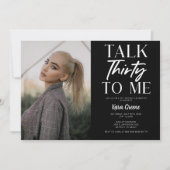 Invitation Black Picture Parlez trente à moi 30e anniversaire (Devant)