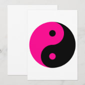 Invitation black pink yang (Devant / Derrière)