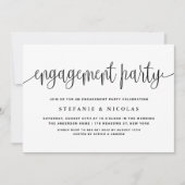 Invitation Black Pretty Calligraphy (Devant)