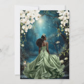 Invitation Black Princess and Frog Enchanted Forest Sweet 16 (Dos)