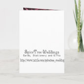 Invitation Black & Raspberry Damask 12e anniversaire de Maria (Dos)