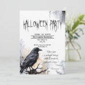 Invitation Black Raven Halloween (Debout devant)