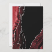 Invitation Black Red Agate Surprise 70e anniversaire (Dos)
