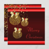 Invitation Black Red Gold (Devant / Derrière)