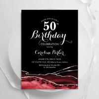 Black Red White Agate 50e anniversaire