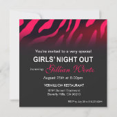 Invitation Black Rose Corset Girls Night Out | corail (Dos)