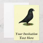 Invitation Black Show Racer (Devant / Derrière)