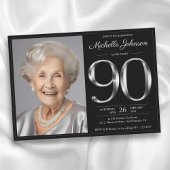 Invitation Black Silver 90e anniversaire
