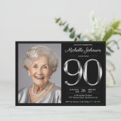 Invitation Black Silver 90e anniversaire (Debout devant)