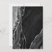 Invitation Black Silver Agate Surprise 60e anniversaire (Dos)
