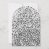 Invitation Black Silver Balloons 21ème anniversaire (Dos)