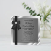 Invitation Black Silver Black Cravate Party Black Cravate For (Debout devant)