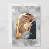 Invitation Black & Silver Gatsby Art Deco Engagement Party (Dos)