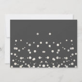 Invitation Black Silver GlitterSerez-Vous Mon Chef D'Honneur (Dos)