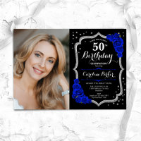 Black Silver Royal Blue Photo 50e anniversaire