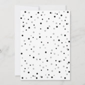 Invitation Black & Silver Simple Cent 100e fête d'anniversair (Dos)