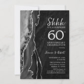 Invitation Black Silver Surprise 60e anniversaire (Devant)