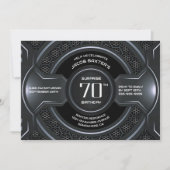Invitation Black Silver Surprise 70e anniversaire (Devant)
