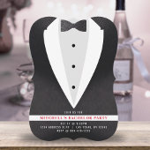 Invitation Black Suit & Cravate Bachelor Party