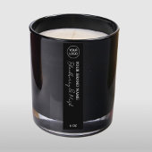 Invitation Black Téléchargeable Étiquettes de bougie