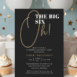 Invitation Black The Big 60th Surprise Anniversaire Invitatio<br><div class="desc">Black The Big 60th Surprise Birthday Invitation Vos invités sauront que ce sera une fête spéciale en regardant cette invitation!</div>