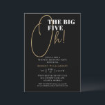 Invitation Black The Big Six Oh 60th Surprise Birthday<br><div class="desc">Black The Big Six Oh 60th Surprise Birthday Invitation Vos invités sauront que ce sera une fête spéciale en regardant cette invitation!</div>